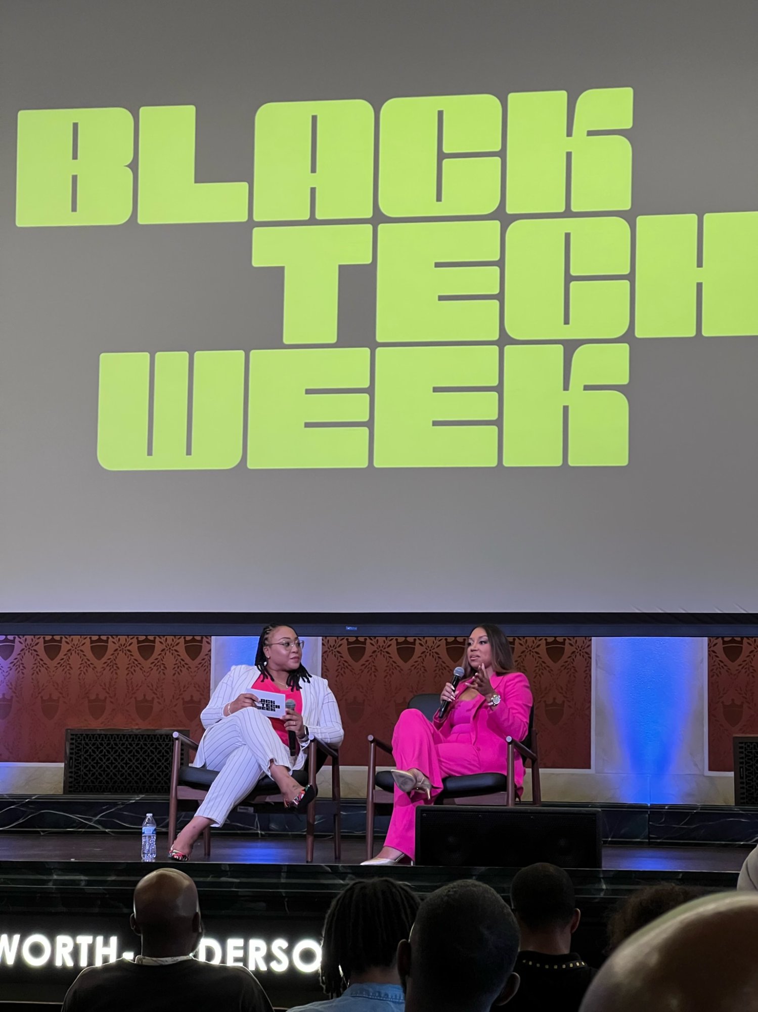 Shauna Smith on stage at Black Tech Week 2023